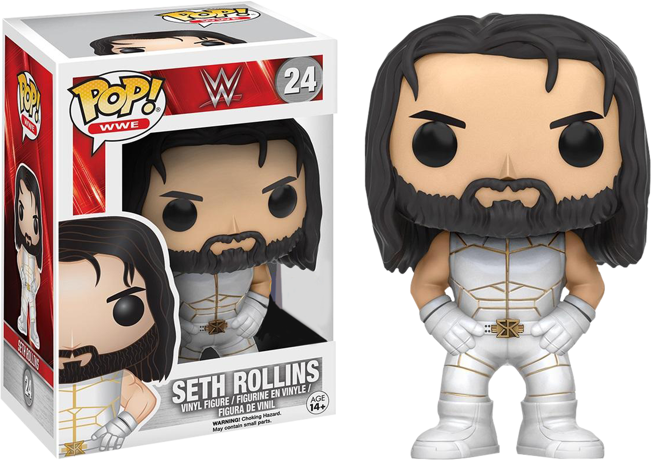 W W E Seth Rollins Funko Pop PNG