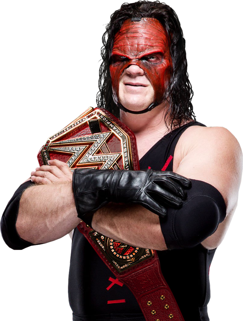 W W E_ Champion_ Red_ Facepaint PNG