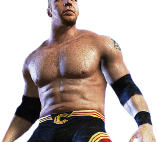 W W E_ Wrestler_ In_ Action_ Pose PNG