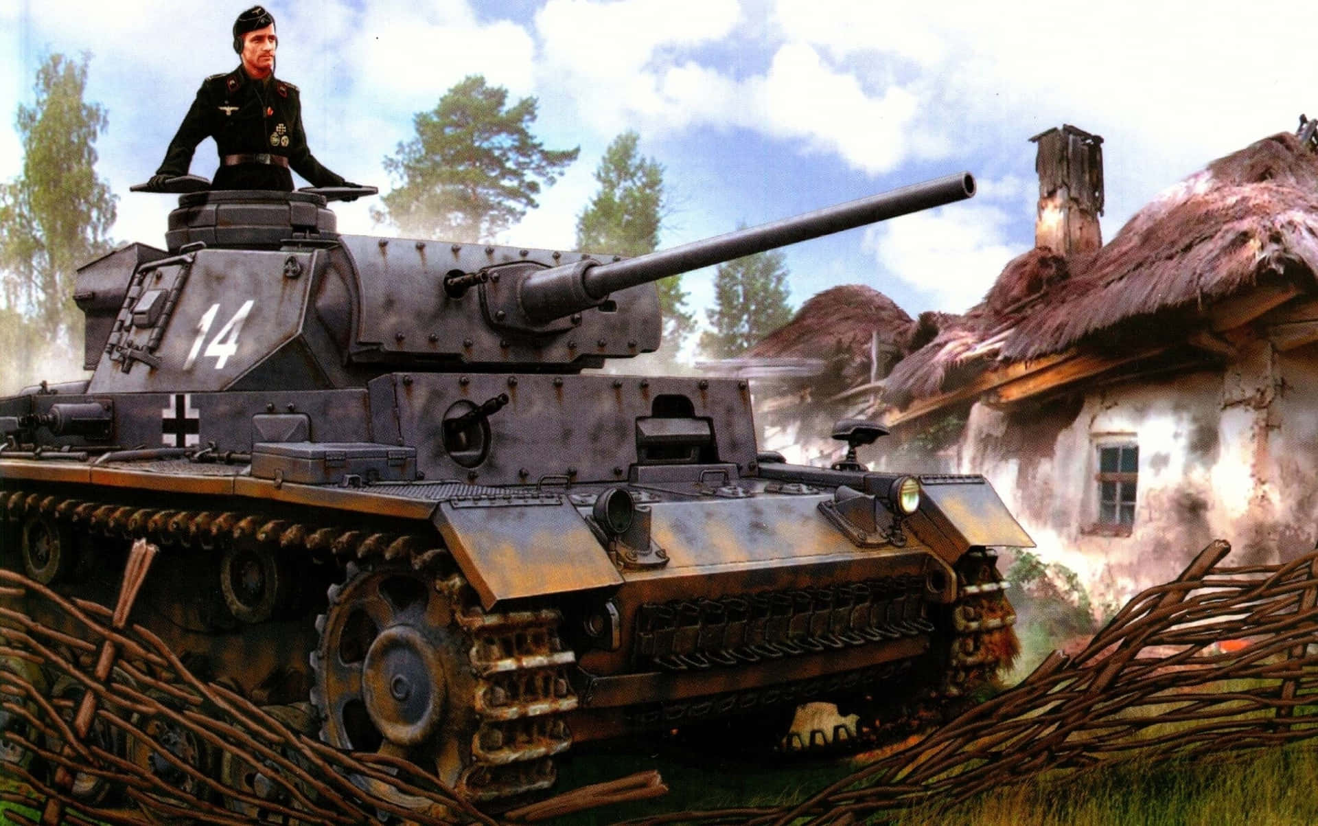 W W2 Tank Commanderand Armor Wallpaper
