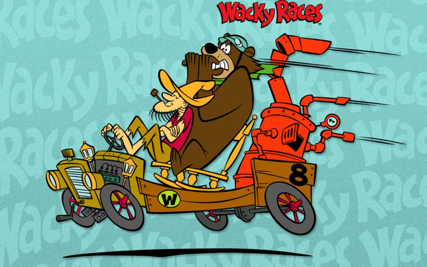 Wacky Races Luke and Blubber Bear Wallpaper