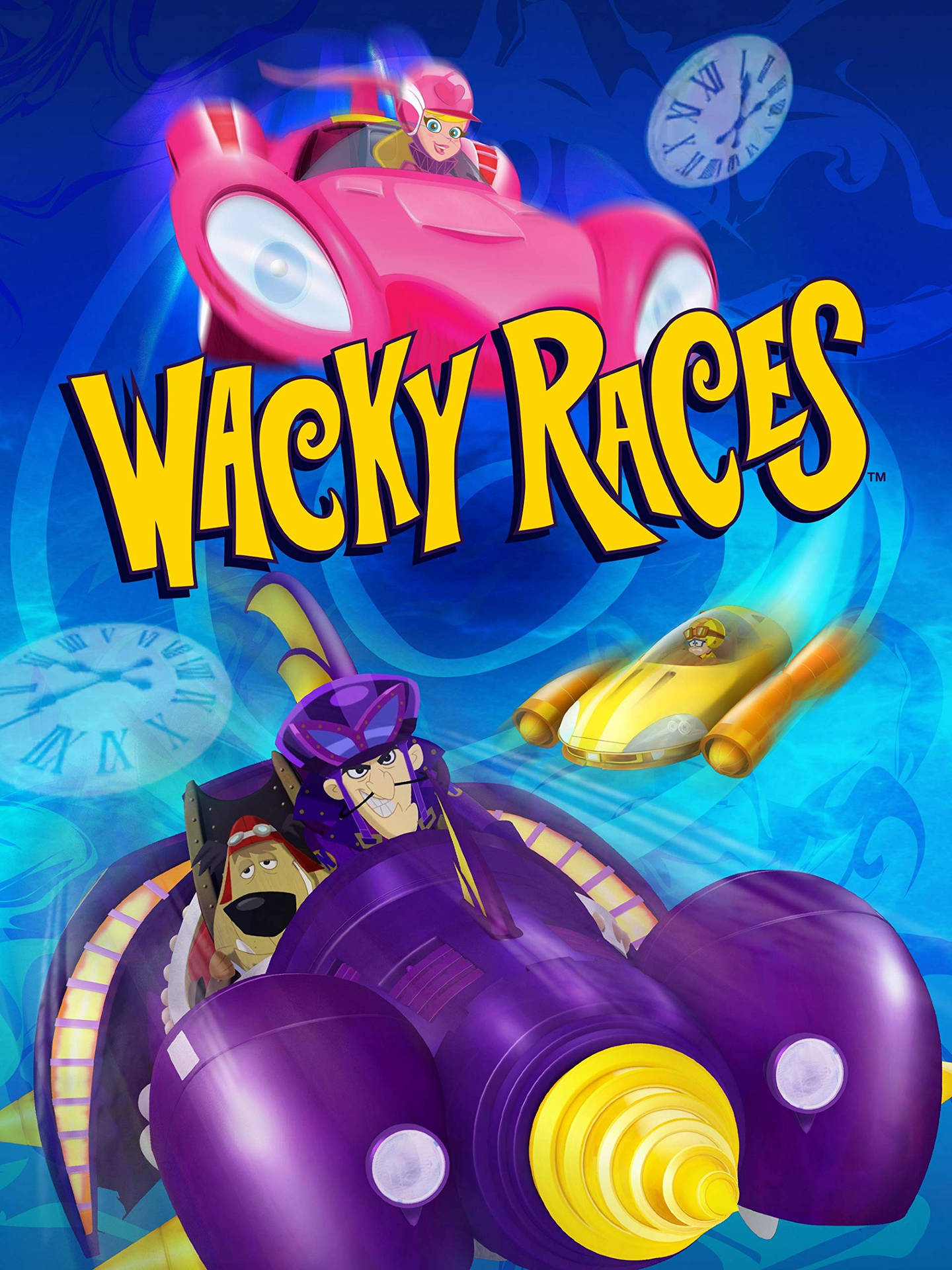 Wacky Races Promotional Poster Wallpaper