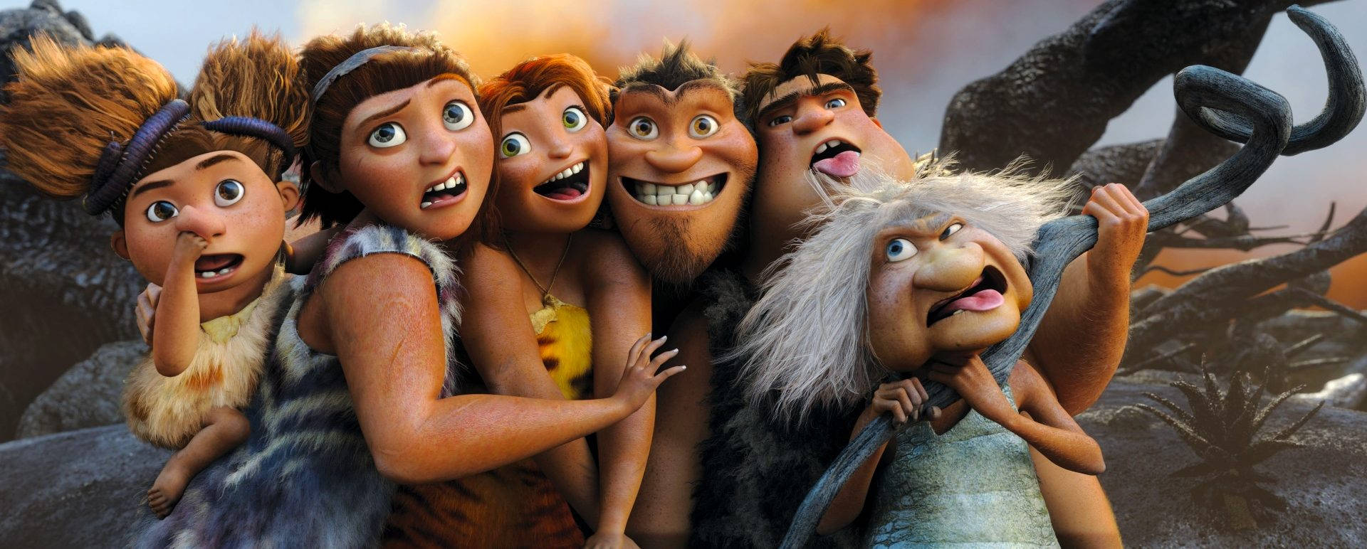 Wacky The Croods Family Picture Wallpaper