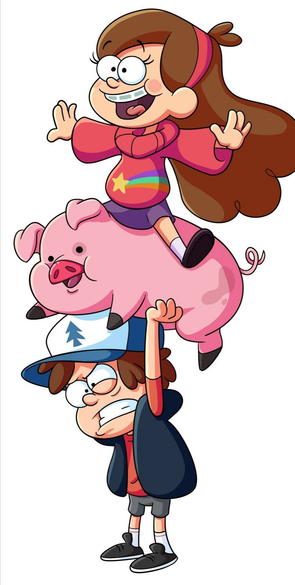 Waddles And Gravity Falls Characters Wallpaper