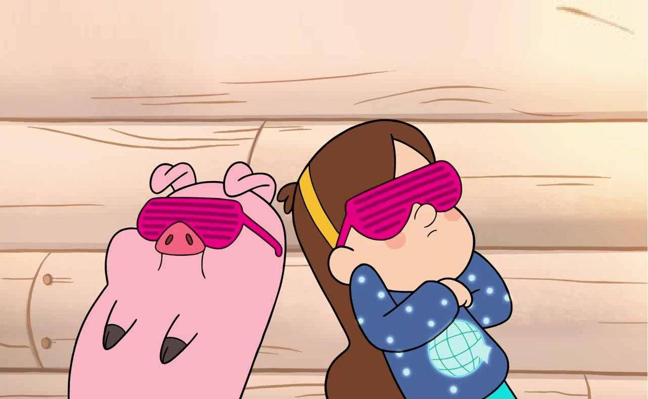 Waddles And Mabel Sunbathing Wallpaper