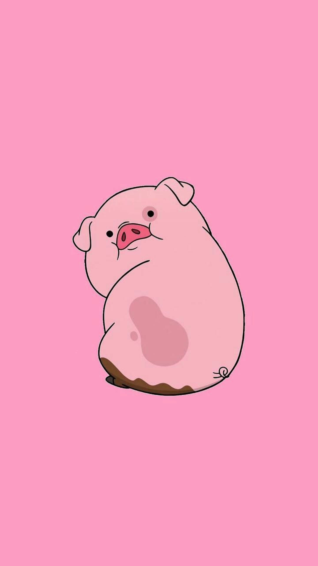 Waddles Cute Pig Background