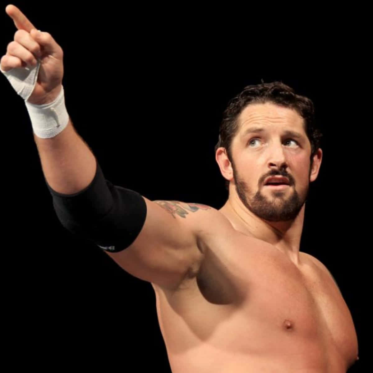 Wade Barrett Pointing To The Crowd Wallpaper
