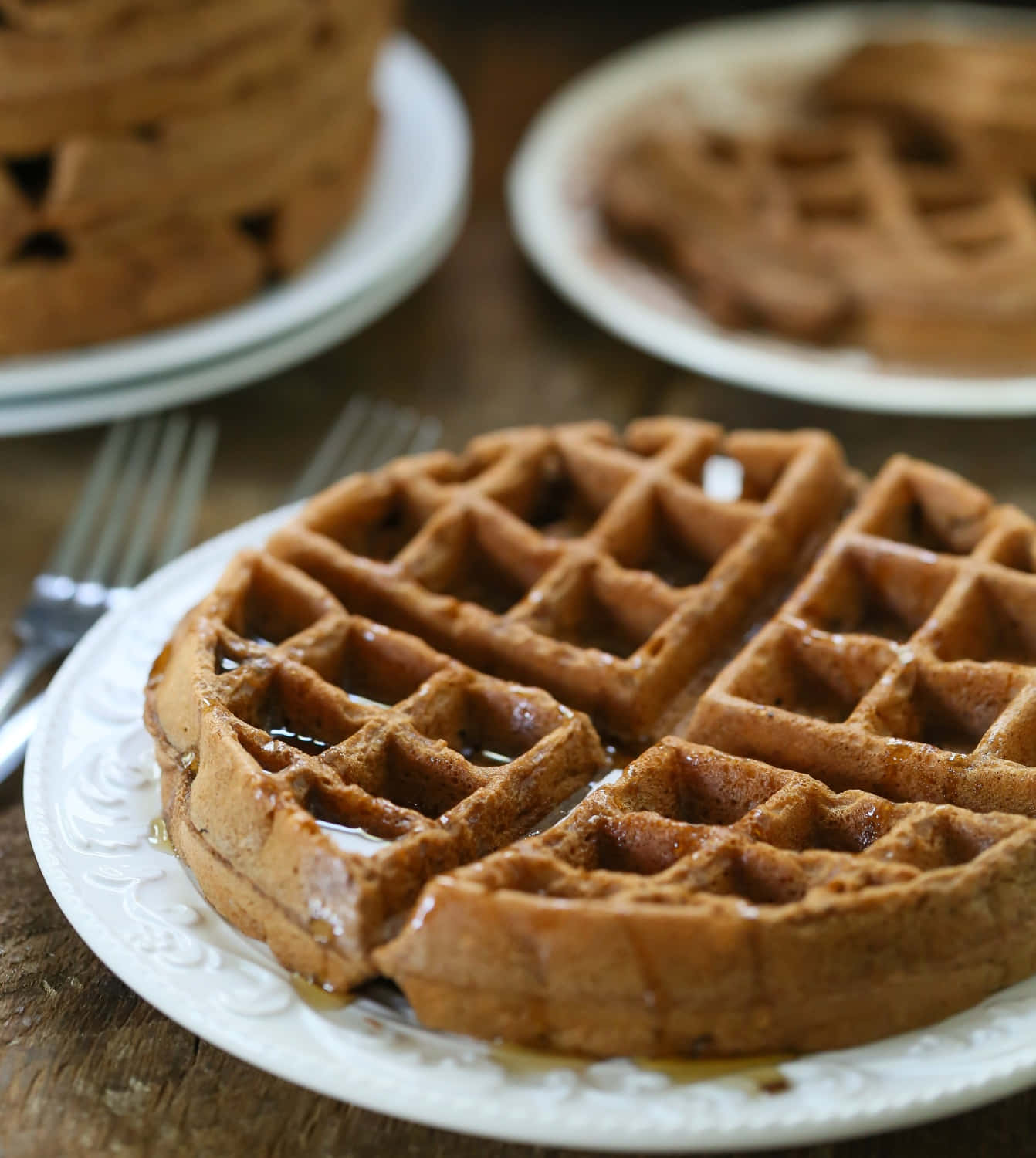 Enjoy a warm and delicious waffle for breakfast