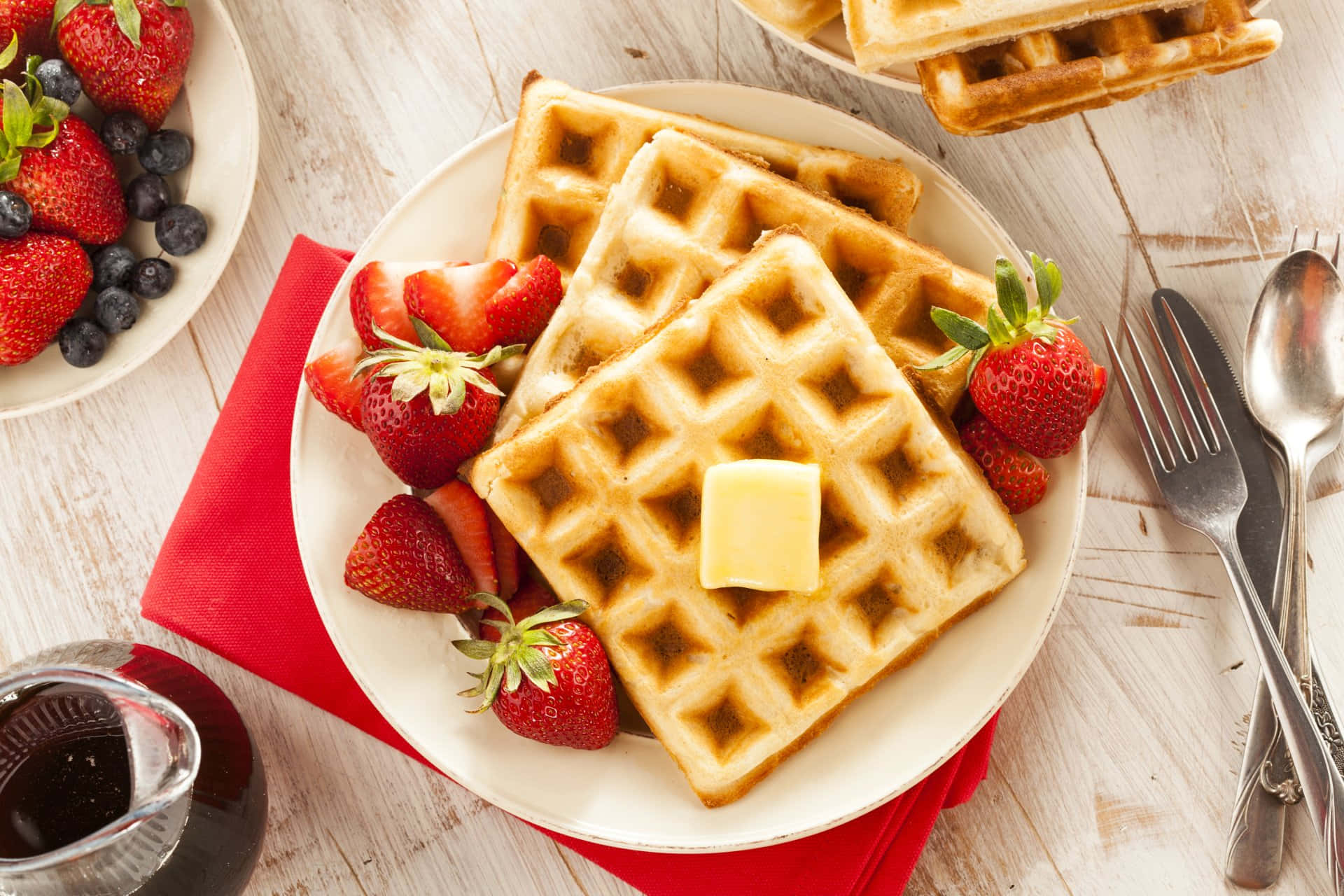 Delicious Golden Waffle Pattern