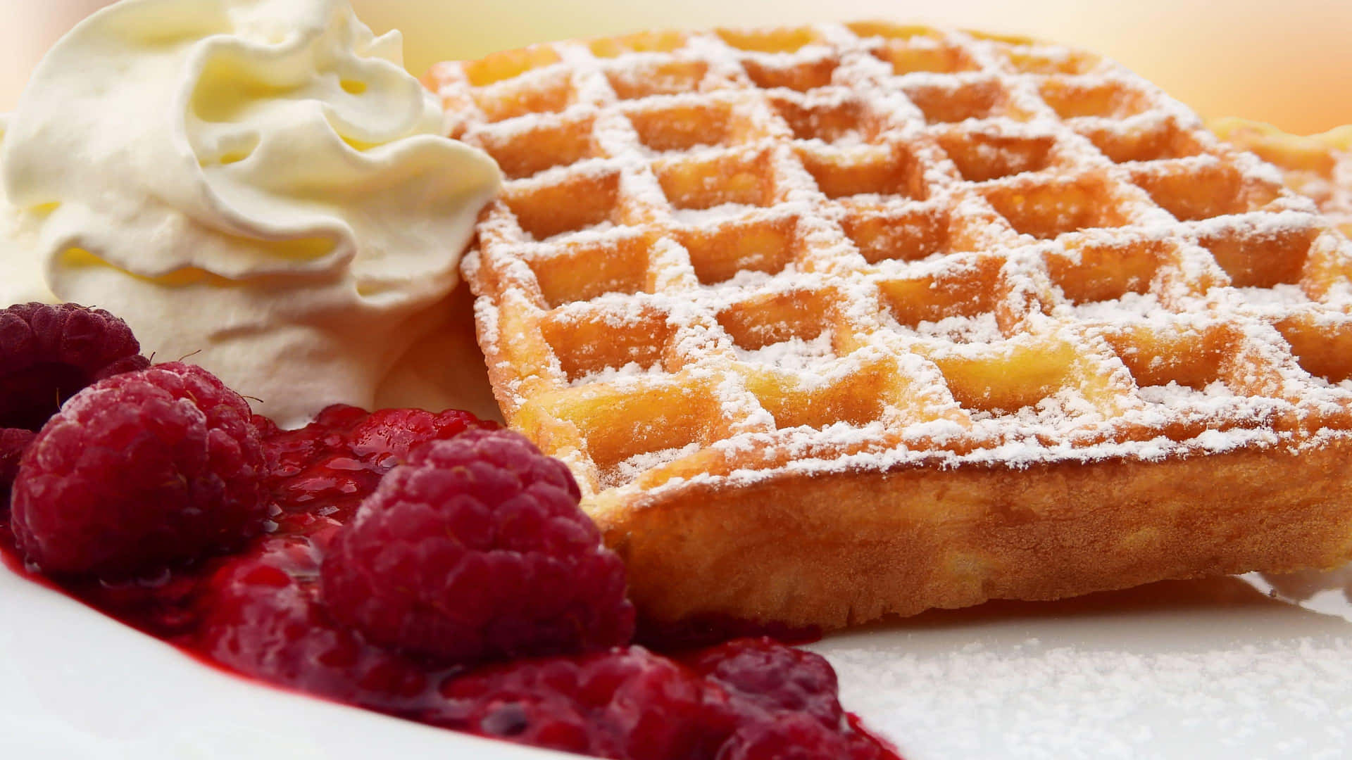 Delicious Golden Waffle
