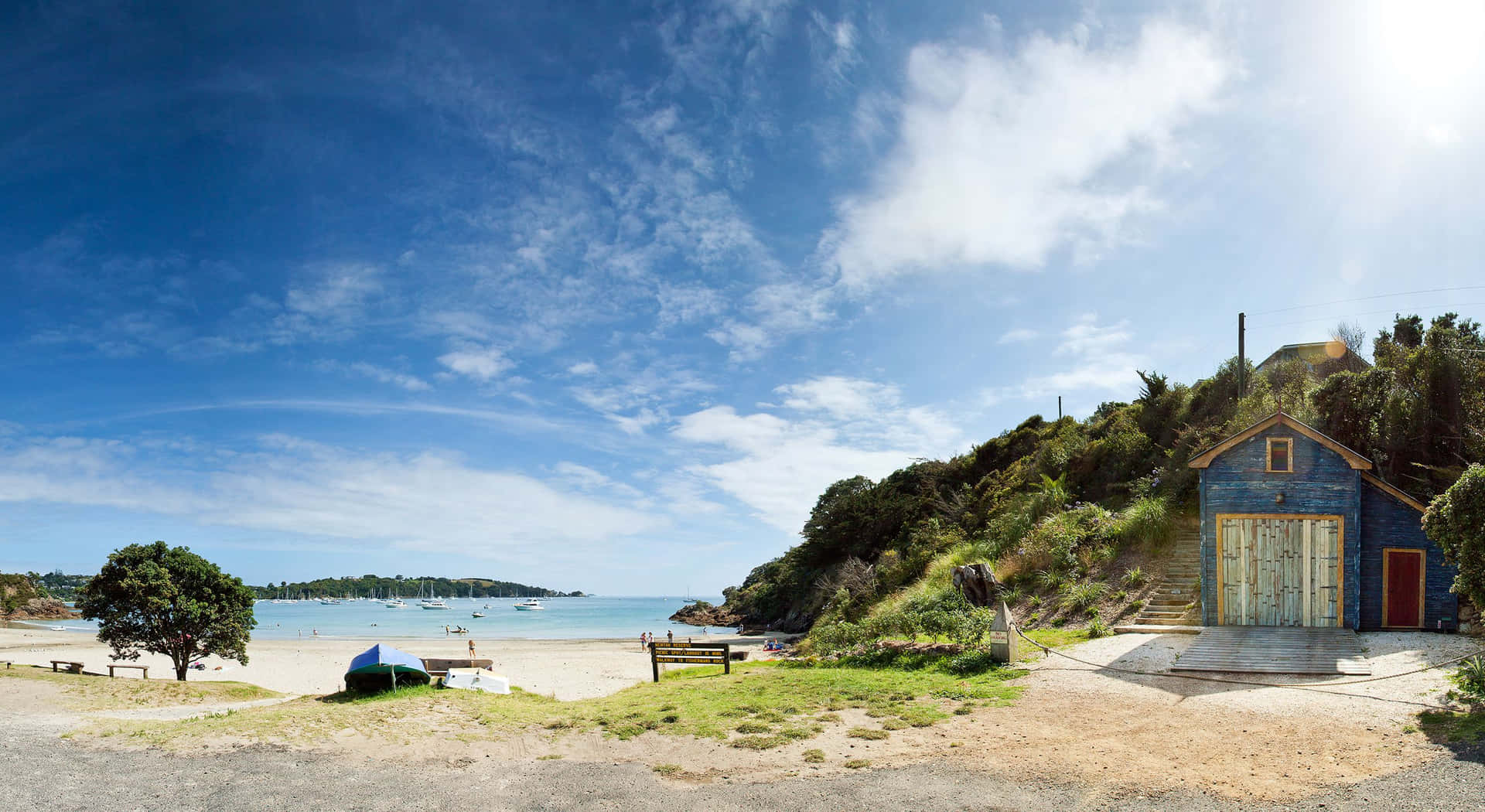 Waiheke Island Beachfront Scenery Wallpaper