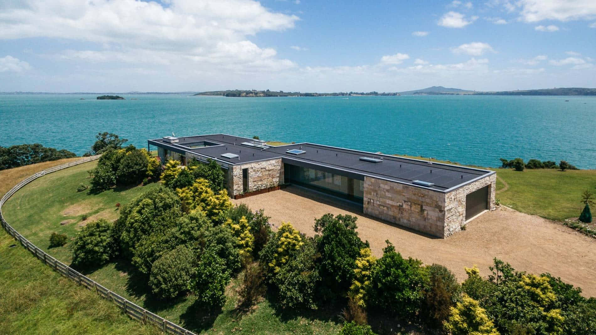 Waiheke Island Coastal Home Wallpaper