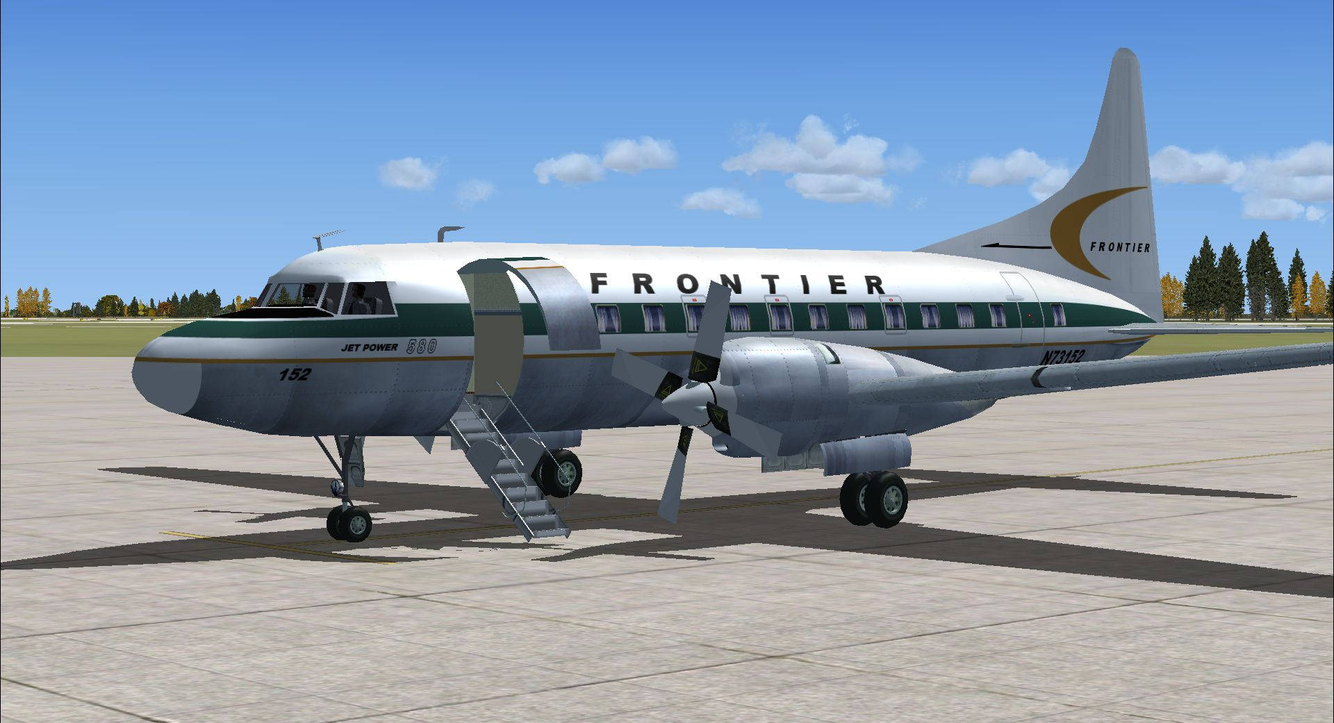 Väntarpå Frontier Airlines. Wallpaper