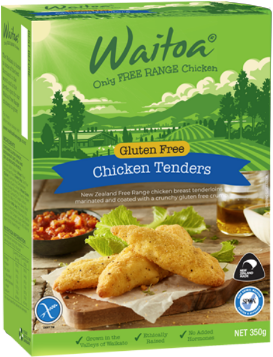 Waitoa Gluten Free Chicken Tenders Box PNG