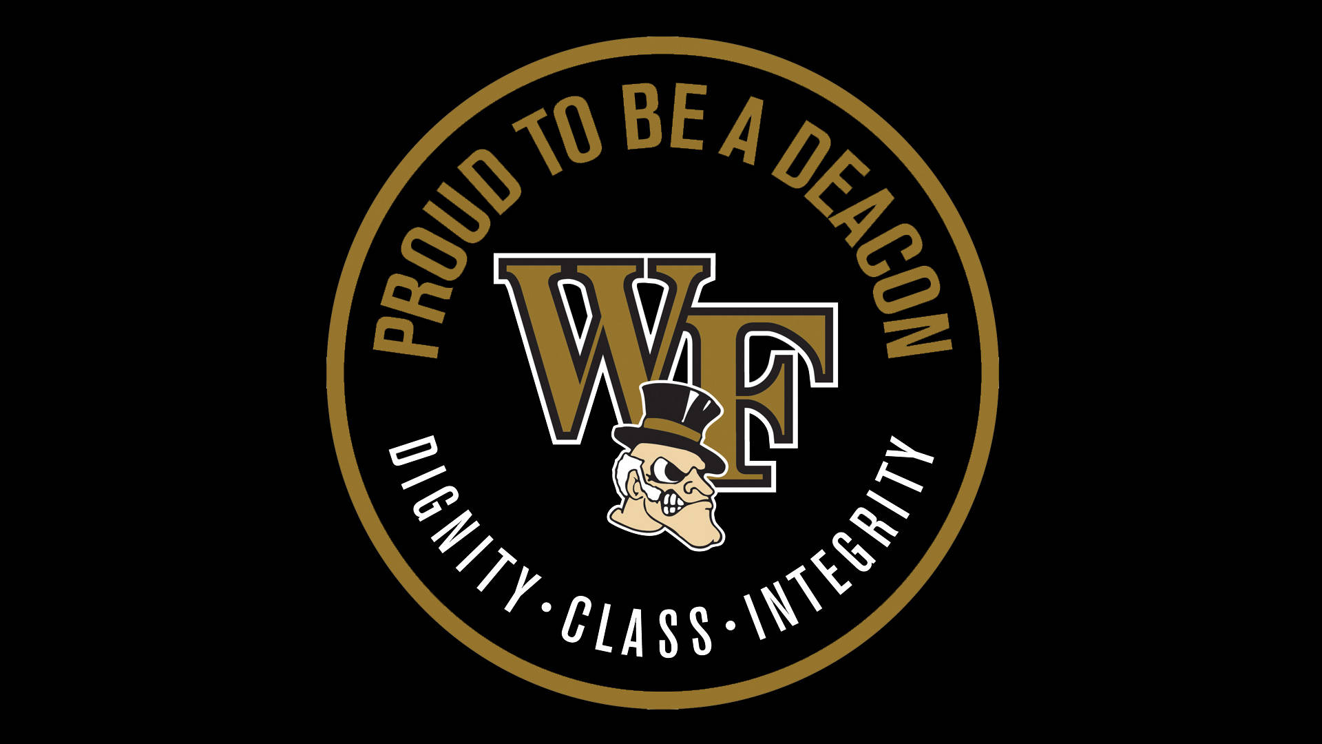 Wake Forest University Awesome Logo Wallpaper