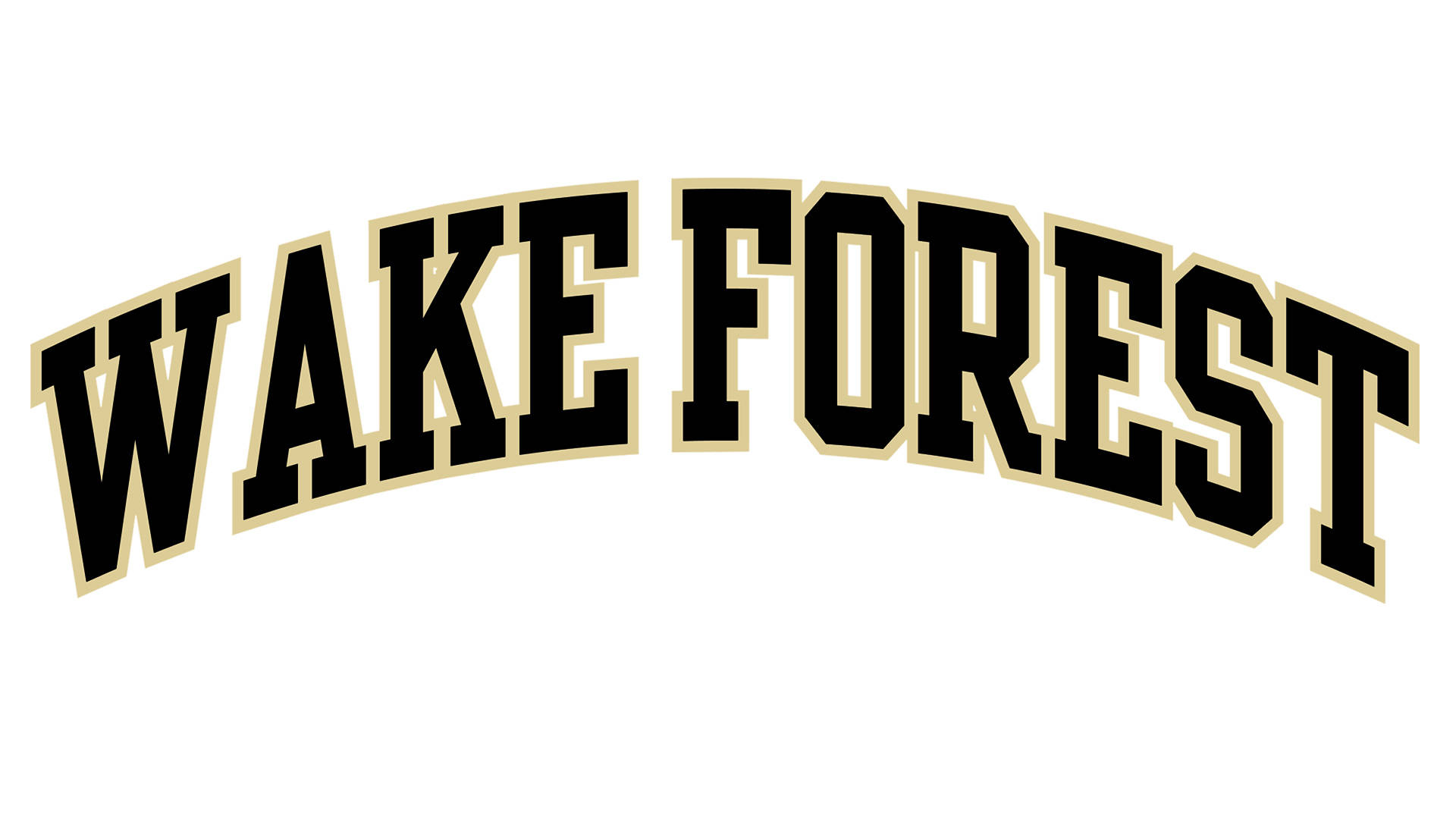 Wake Forest University Logo White Wallpaper