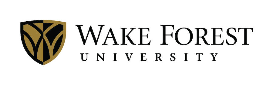 Vække skovuniversitet Simple Logo Tapet: Et tapet med et enkelt Wake Forest University logo. Wallpaper