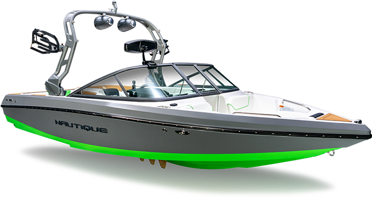 Wakeboard Boat Nautique Green Accents PNG