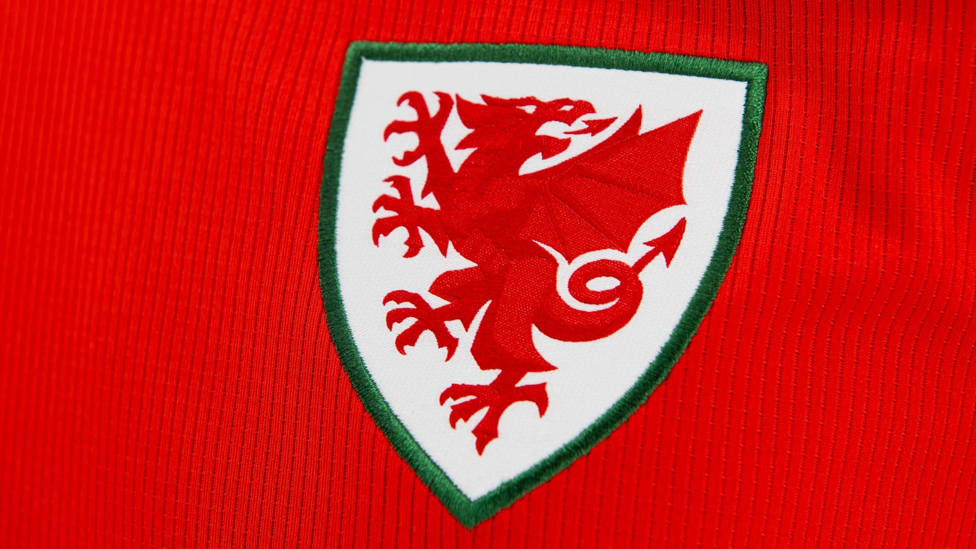 Wales National Football Team Crest On Fabric