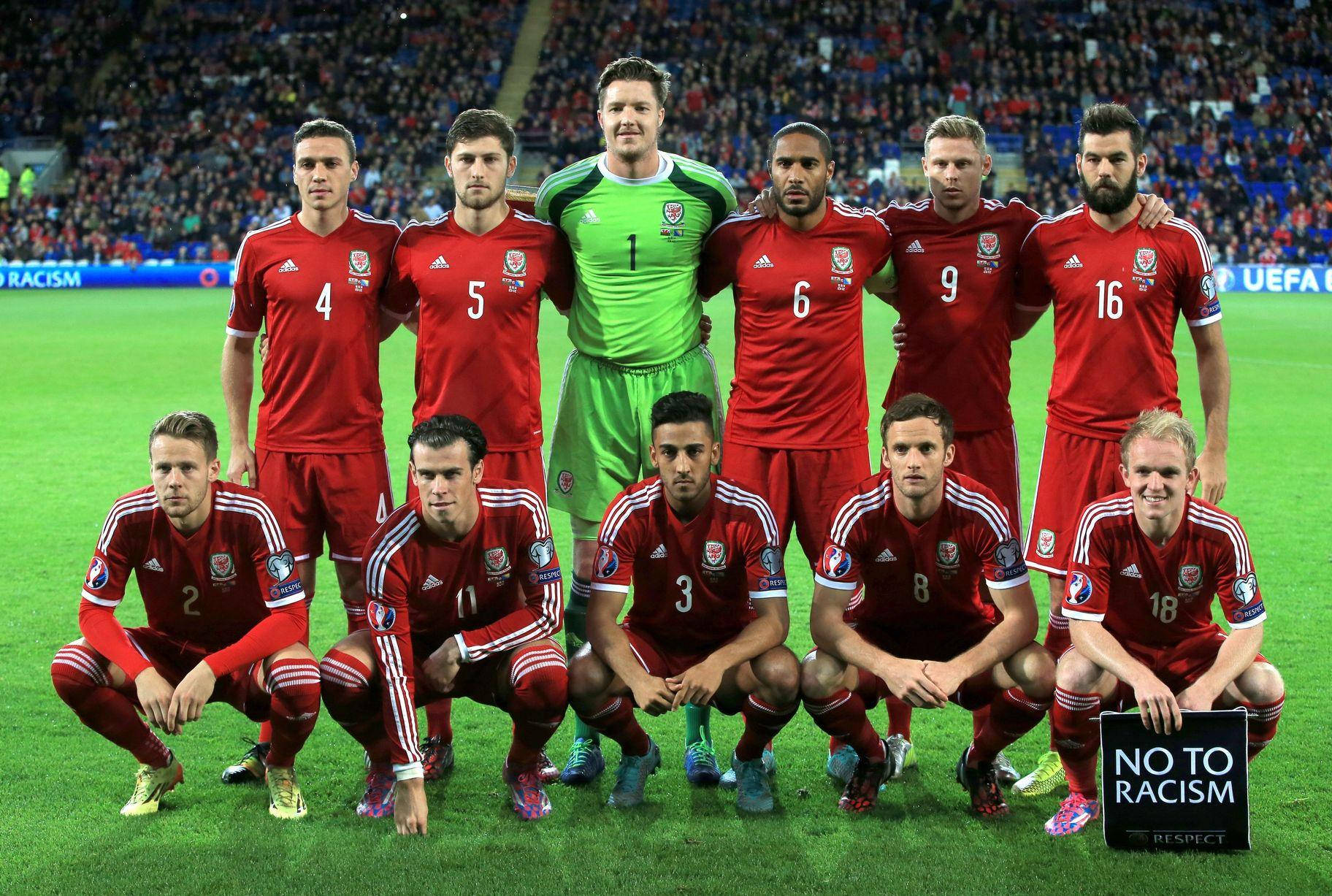 Walesnational Football Team Nej Till Rasism Wallpaper