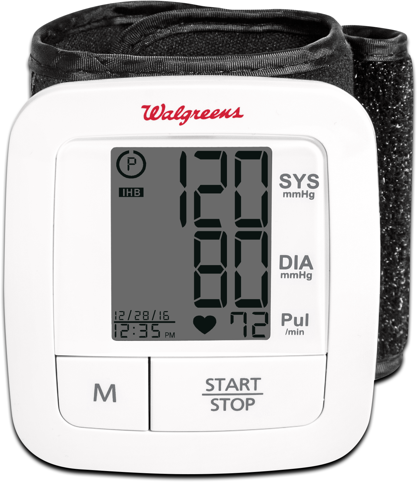 Walgreens Blood Pressure Monitor Display PNG
