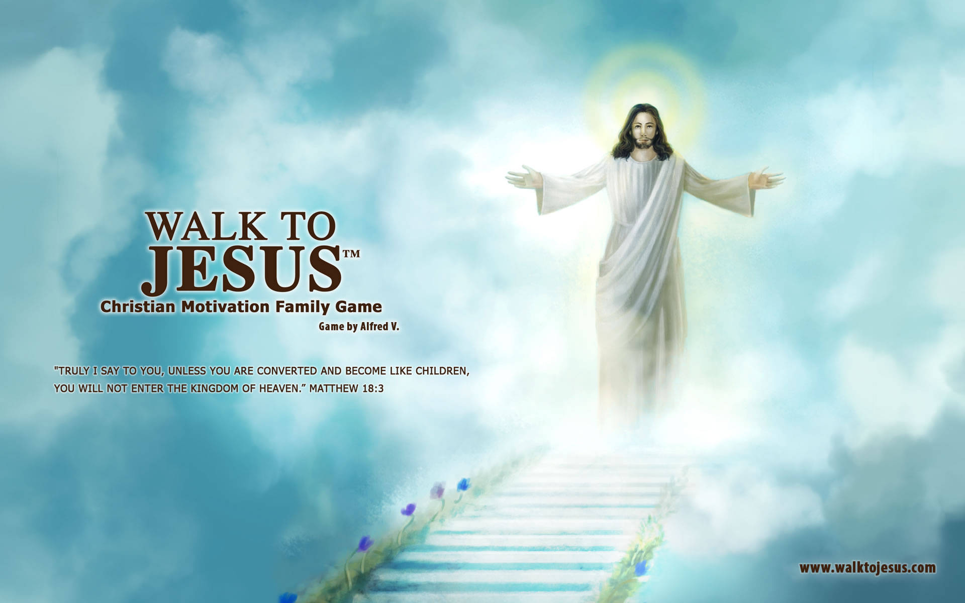 Jesus Walks With Us On Our Journey Wallpaper