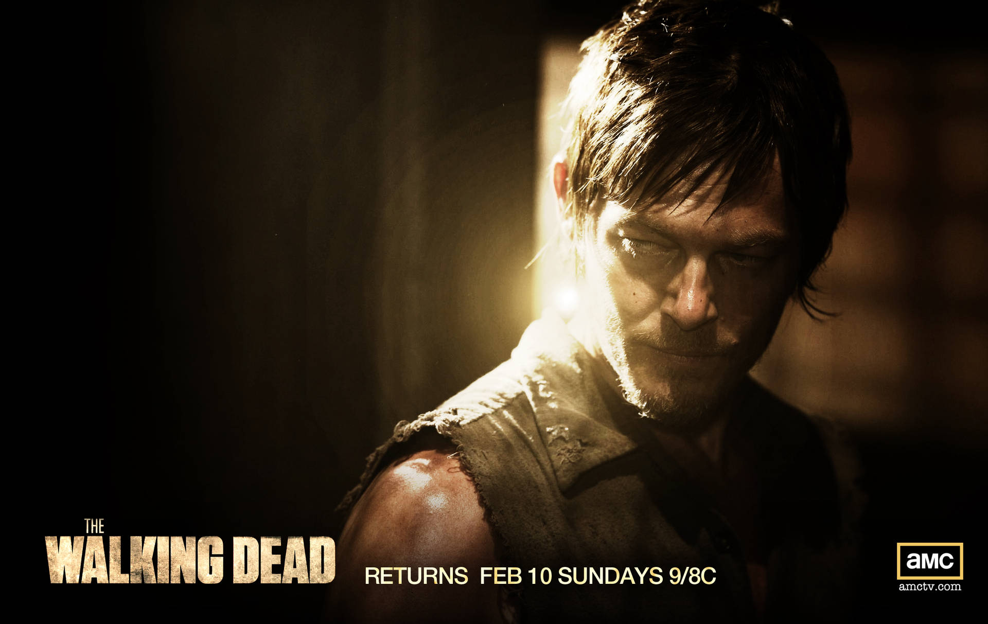 Walking Dead Daryl Schedule Poster Wallpaper