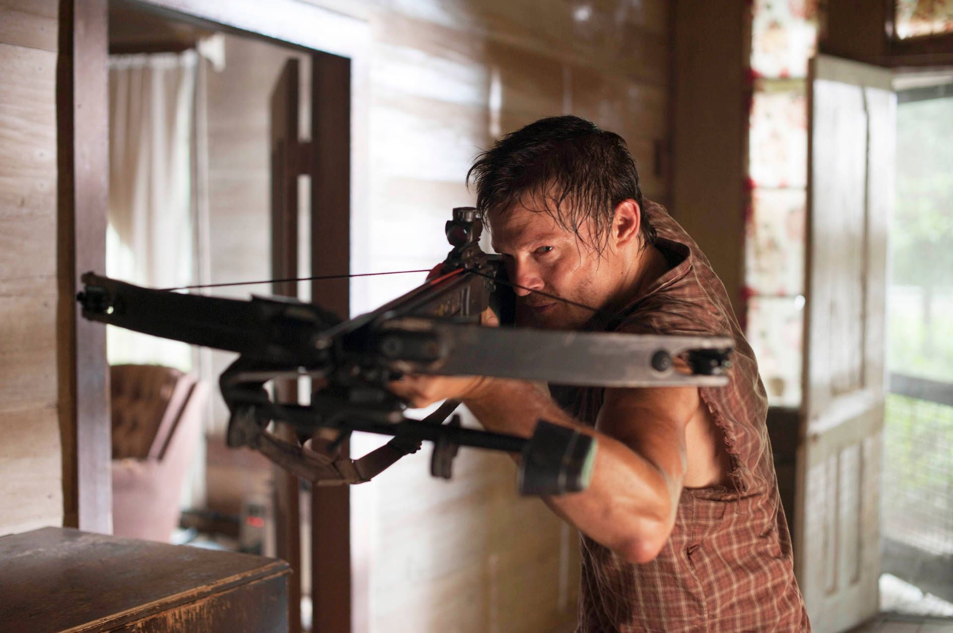 "The Walking Dead's Daryl Dixon - Ready to Fight!" Wallpaper