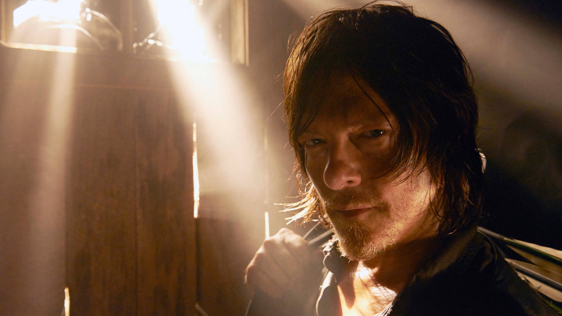 Walking Dead Daryl In Dark Wallpaper