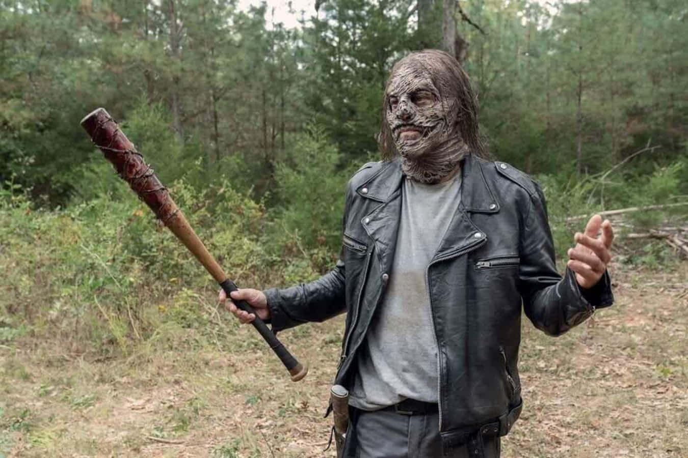 The Walking Dead Season 7 - A Man Holding A Baseball Bat