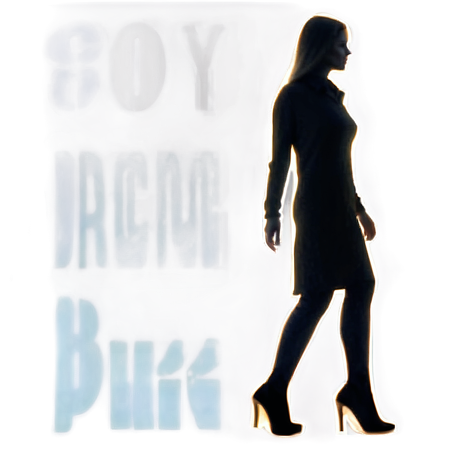 Walking Woman Silhouette Png Auy89 PNG