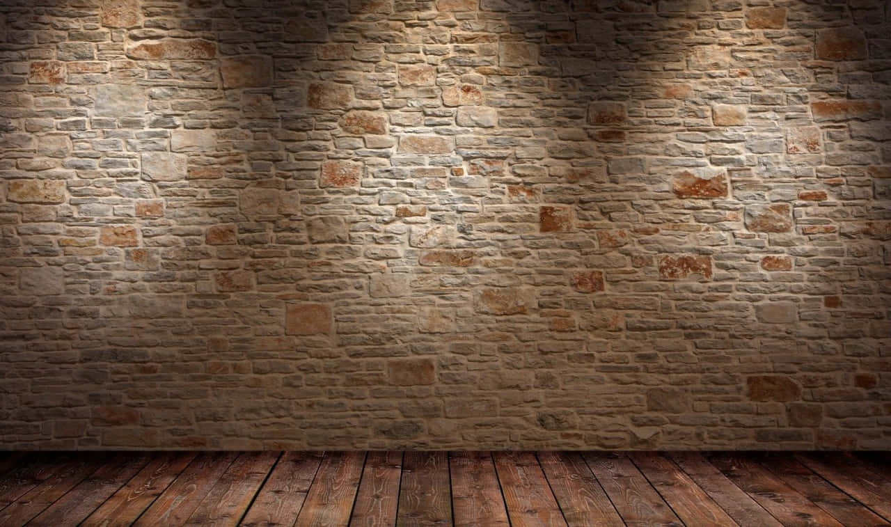 Wall Background Brick Wall On A Stage Background
