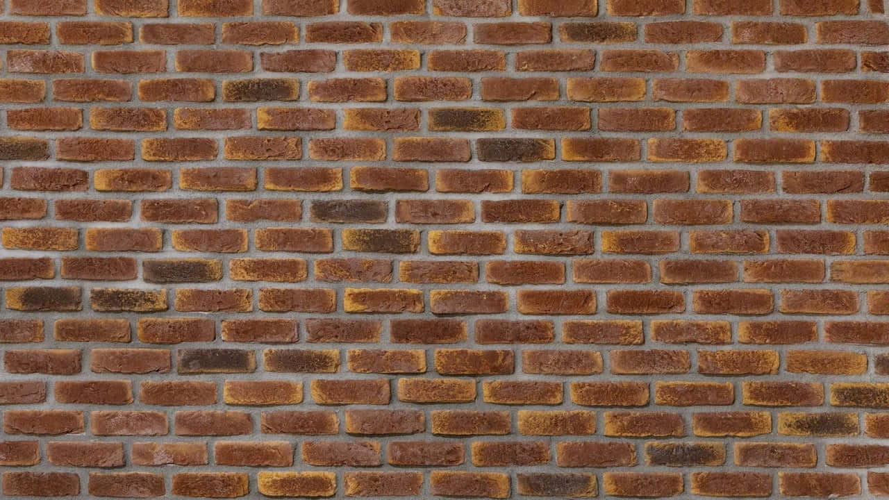 Wall Background Elongated Brown Brick Wall Background