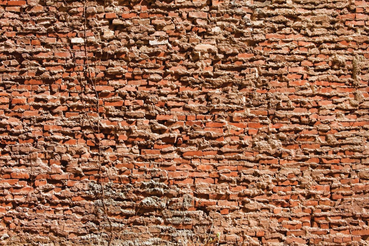 Wall Background Rough Red Brick Wall Background