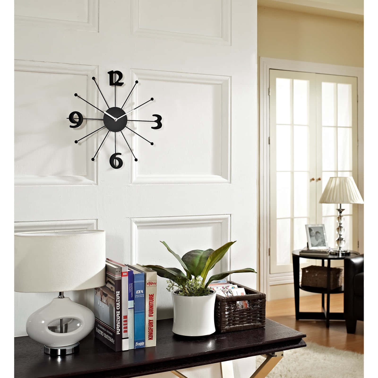 Keep track of time with a beautiful wall clock.