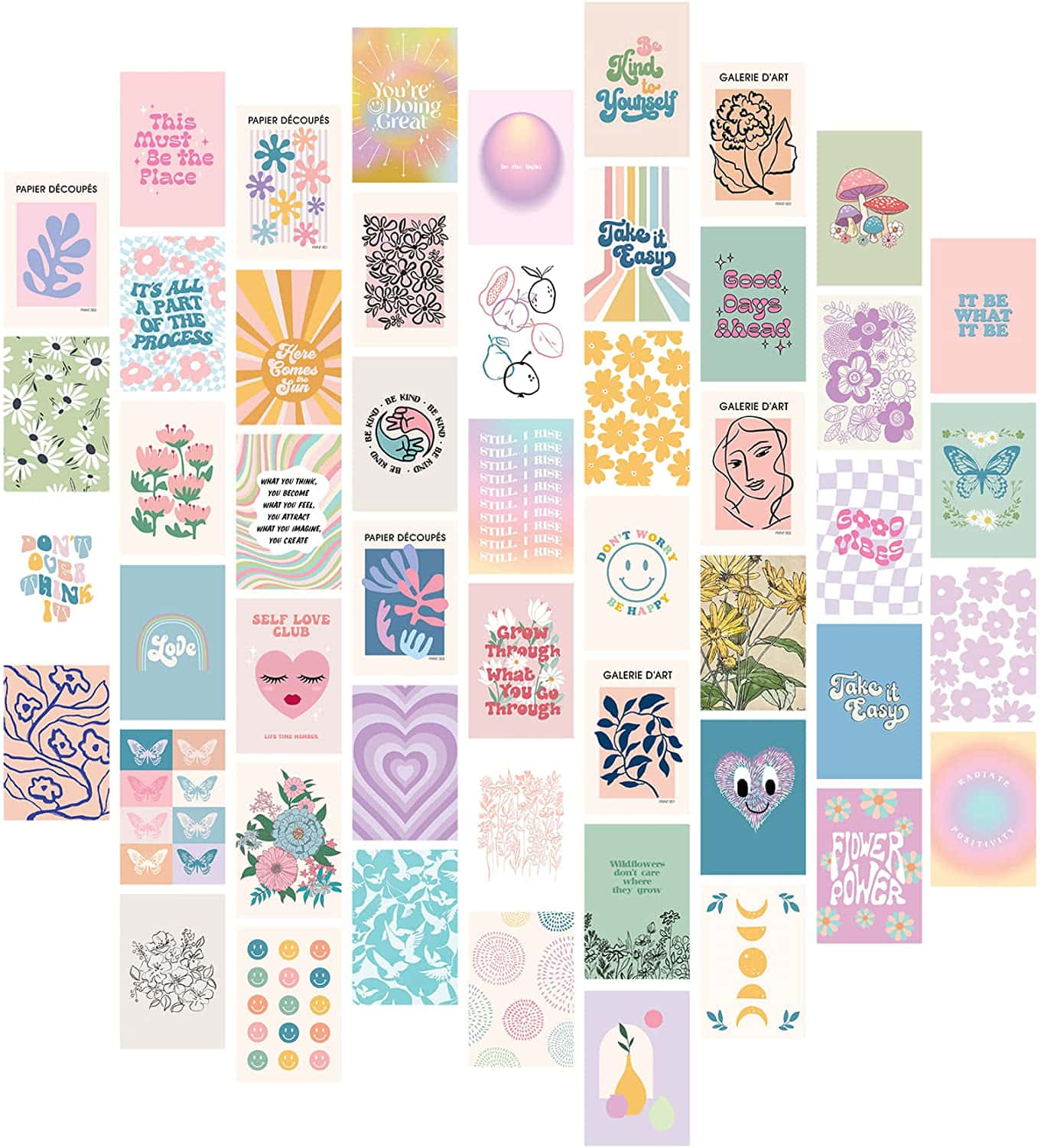 A Collection Of Colorful Stickers With Different Designs