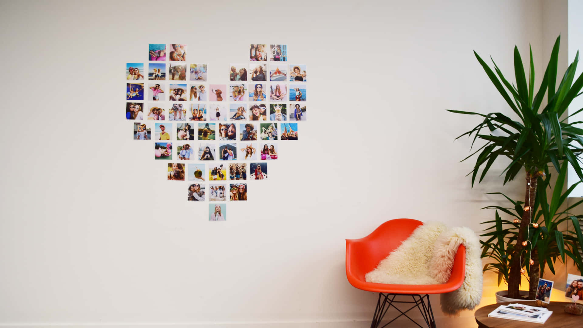 Heart Shaped Wall Collage Pictures