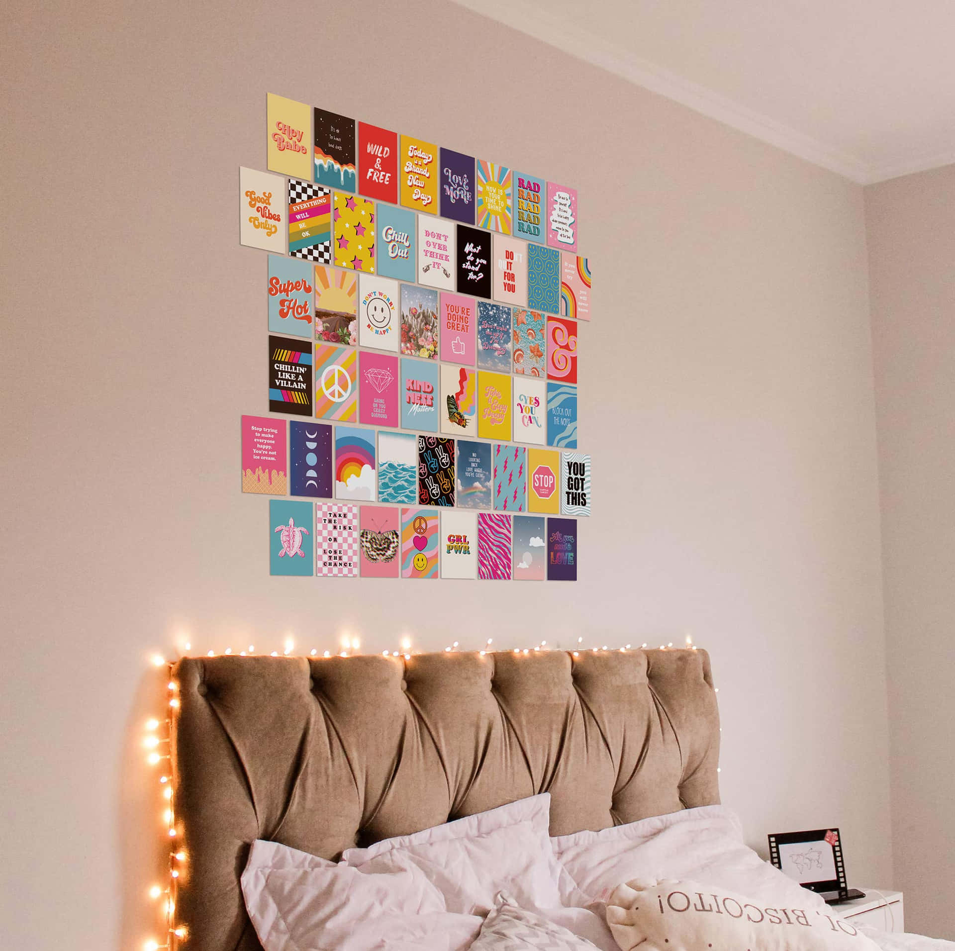 Wall Collage Bed Frame Pictures