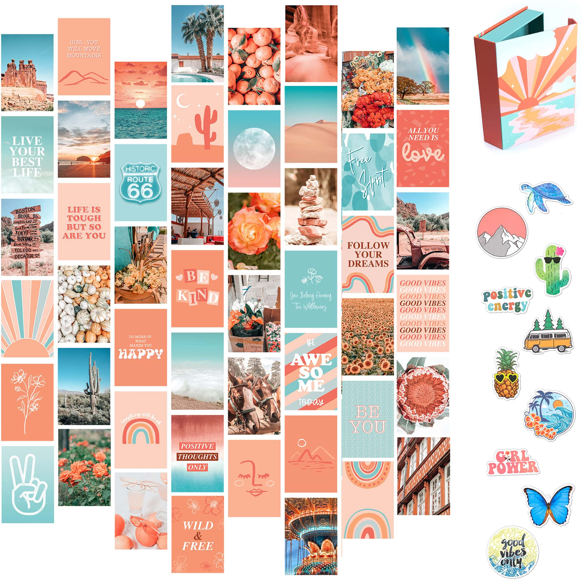 Artivo Peach Wall Collage Pictures