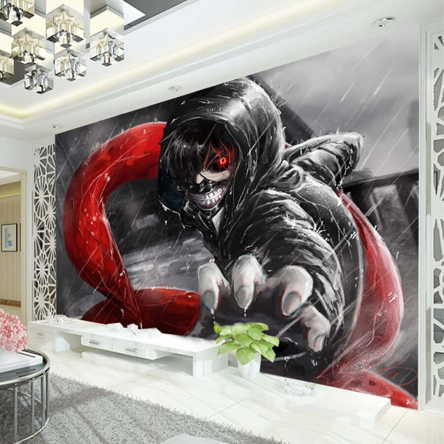 Wall Design Ken Kaneki Tokyo Ghoul Anime Møbler Tapet Wallpaper