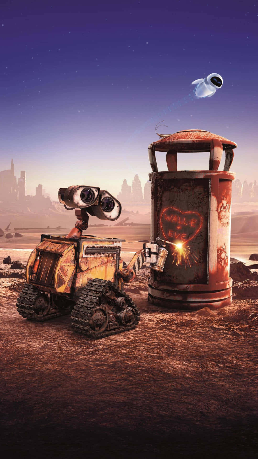 Love Art For Eve By Wall E Iphone Wallpaper