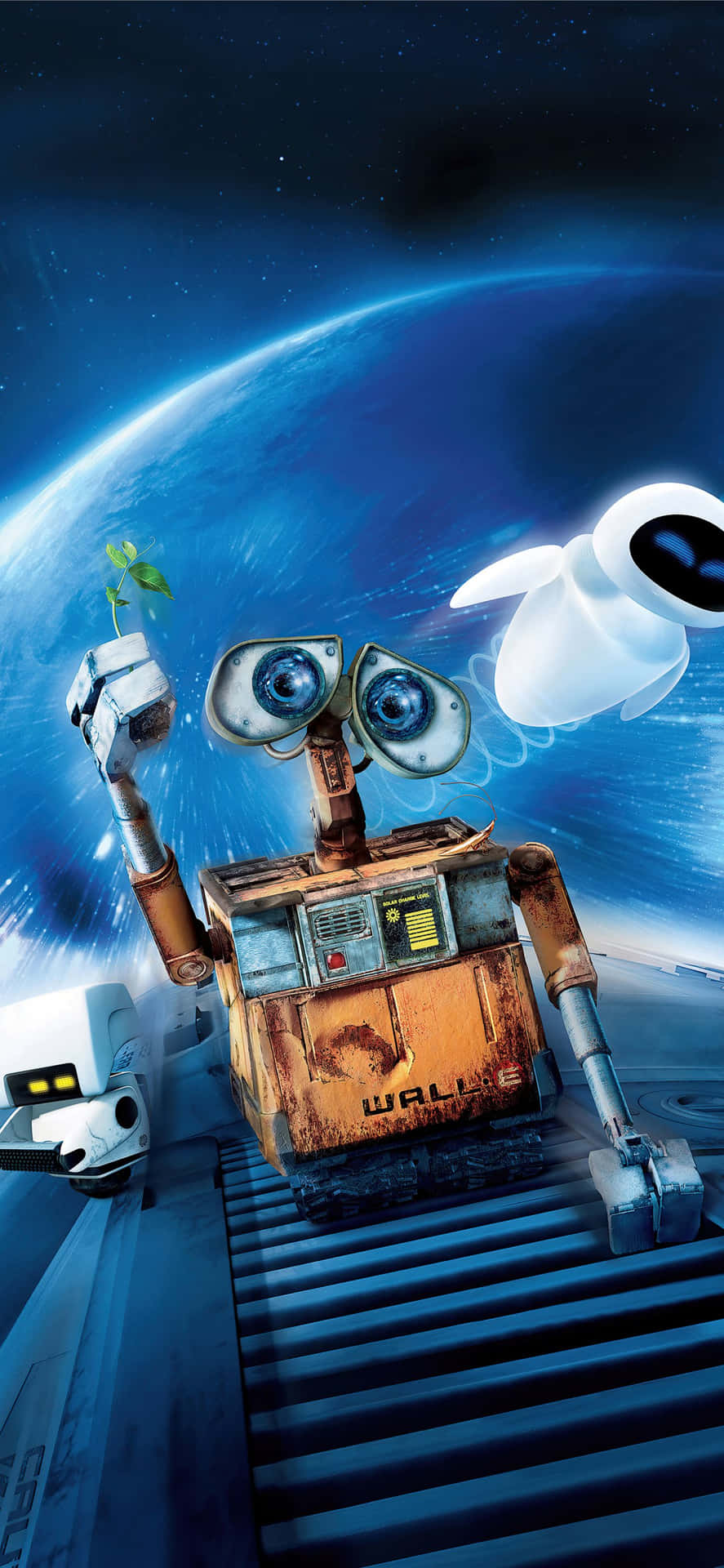 On Spaceship Eve And Wall E Iphone Wallpaper