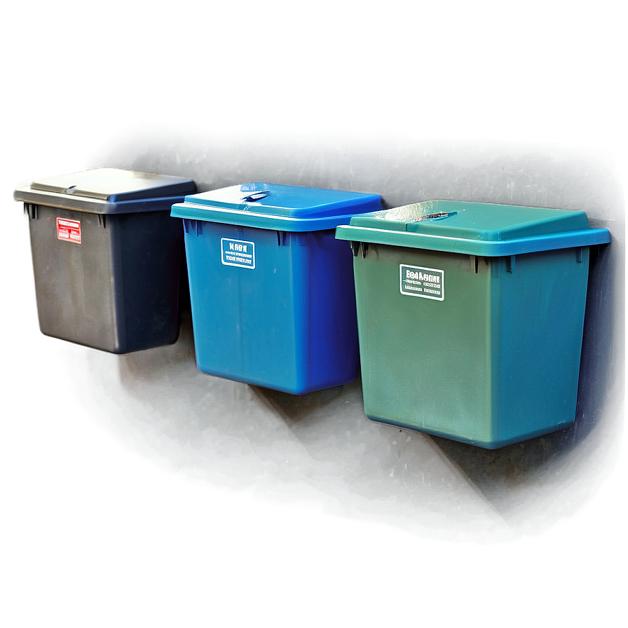 Wall Mounted Bin Teal Png 06242024 PNG