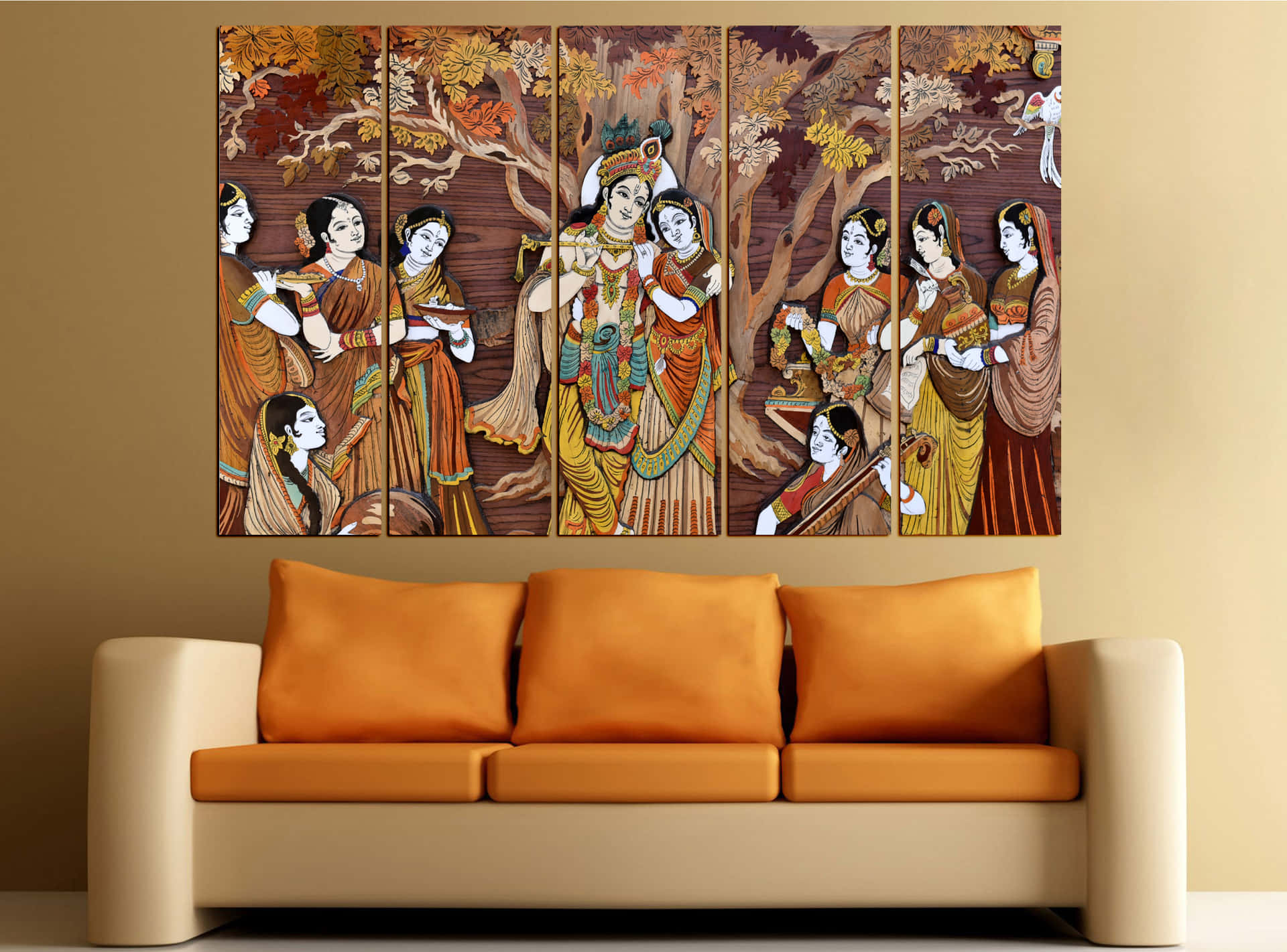 A vivid example of wall painting artistry