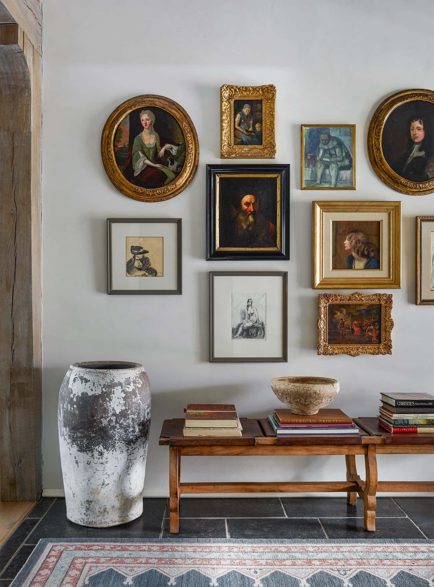 A Room With A Large Collection Of Framed Pictures