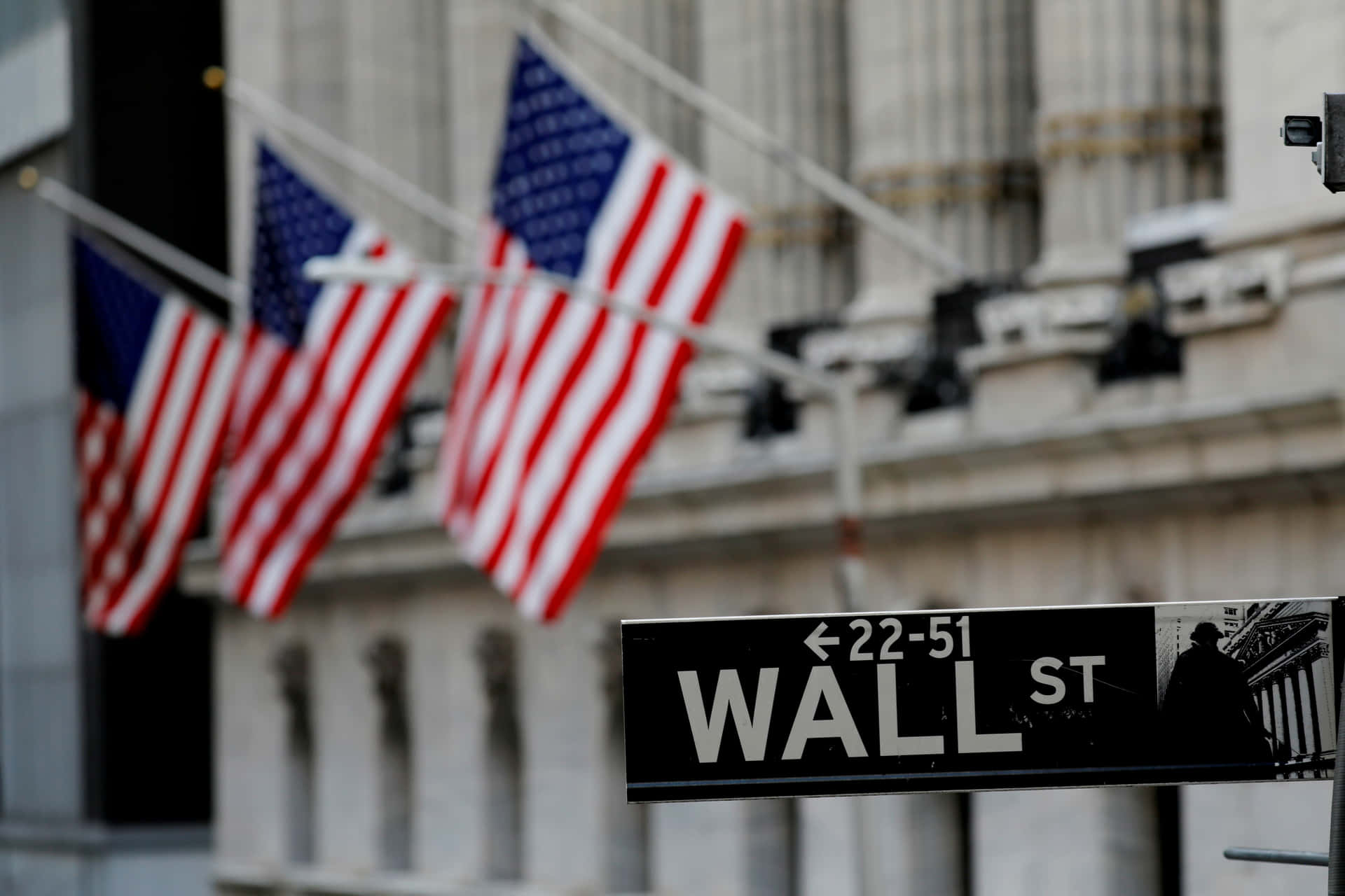 Inversionistasprosperando En Wall Street. Fondo de pantalla