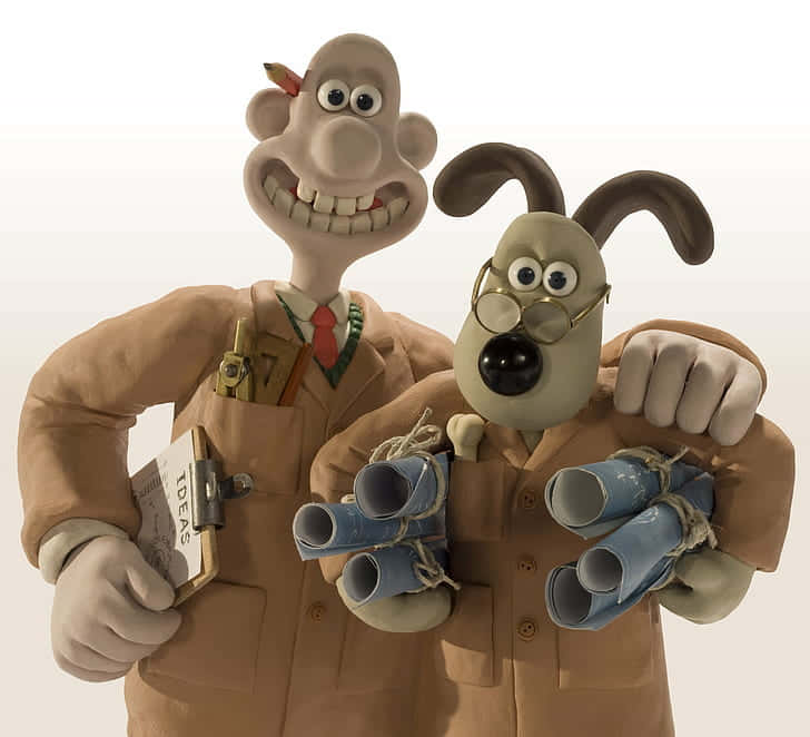 Wallace & Gromit The Curse Of The Were-rabbit Rolled Documents Wallpaper