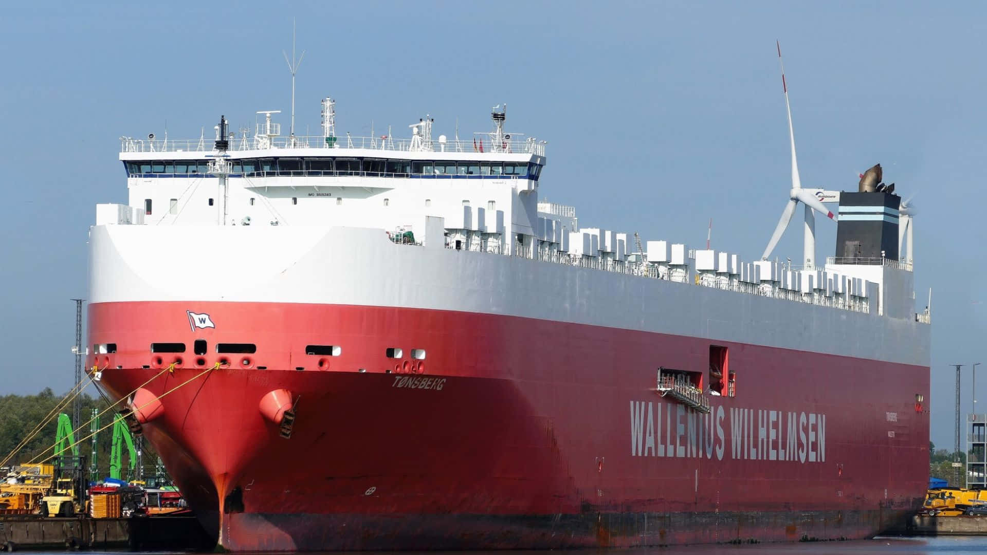 Wallenius Wilhelmsen Vehicle Carrier Tonsberg Wallpaper