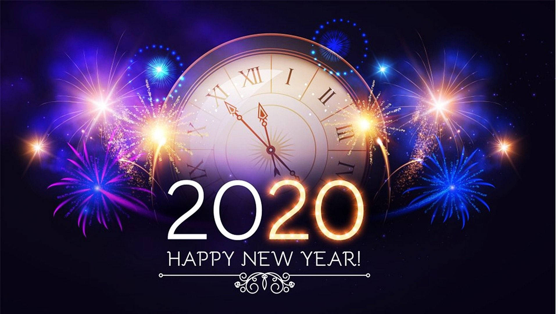 Wishing You a Very Happy New Year 2020 Wallpaper