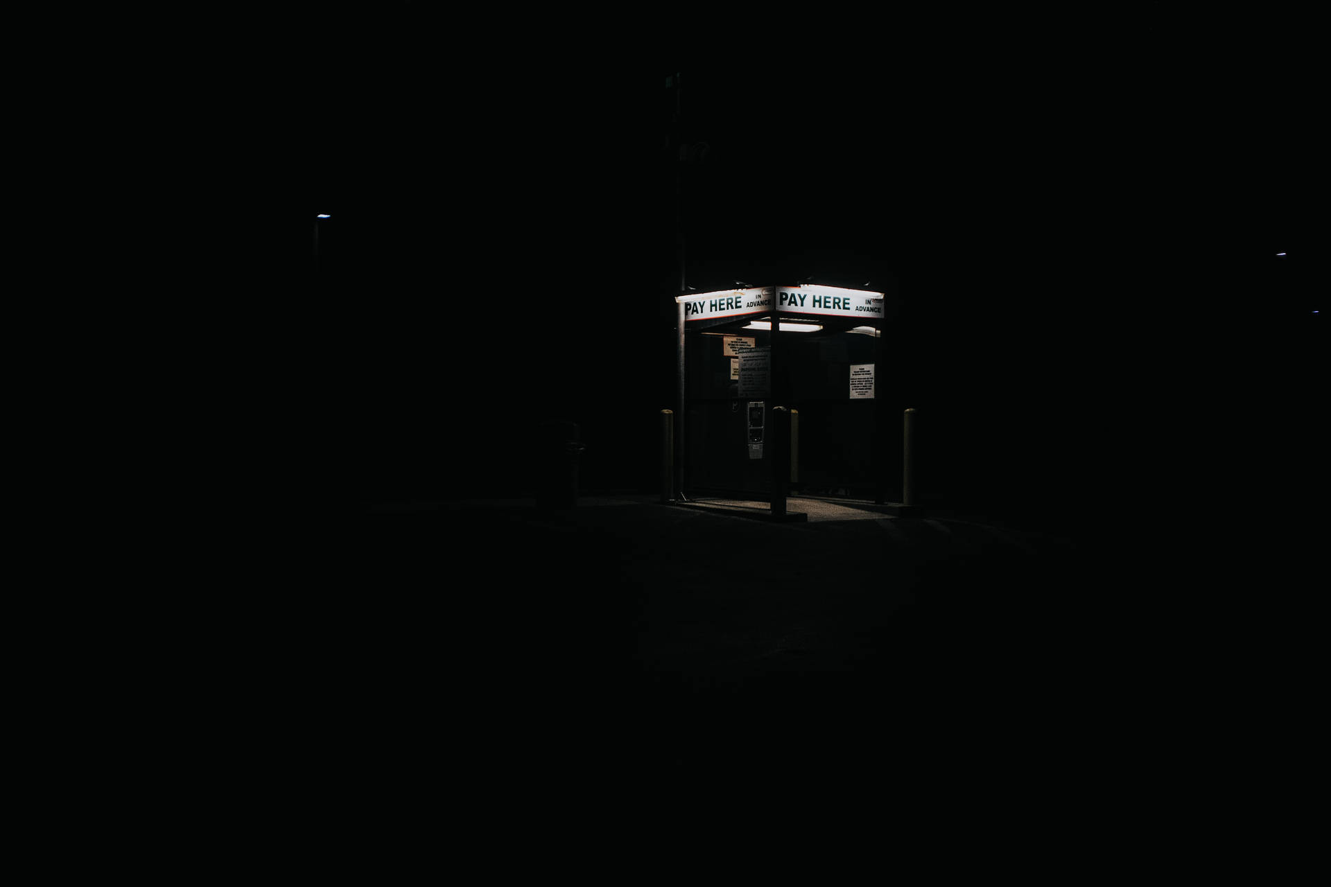 Wallpaper Terminal, Night, Dark
